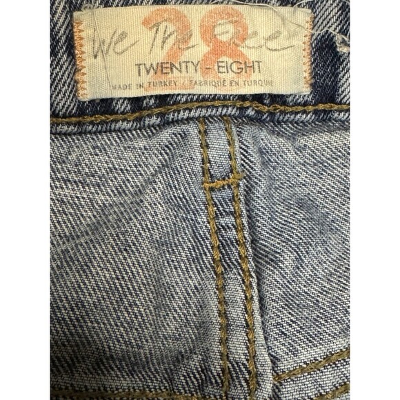 We the Free People Dakota Straight Leg Jeans Denim Distressed High Rise Size 28 - Picture 5 of 8